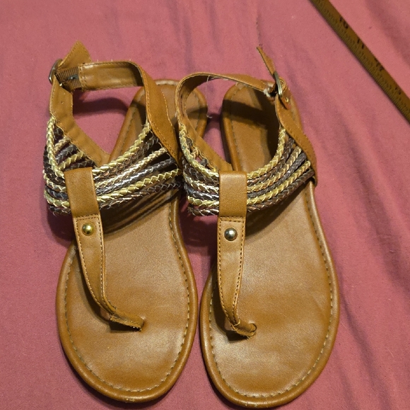 American Eagle Outfitters Shoes - American Eagle Outfitters Brown Braided Sandals